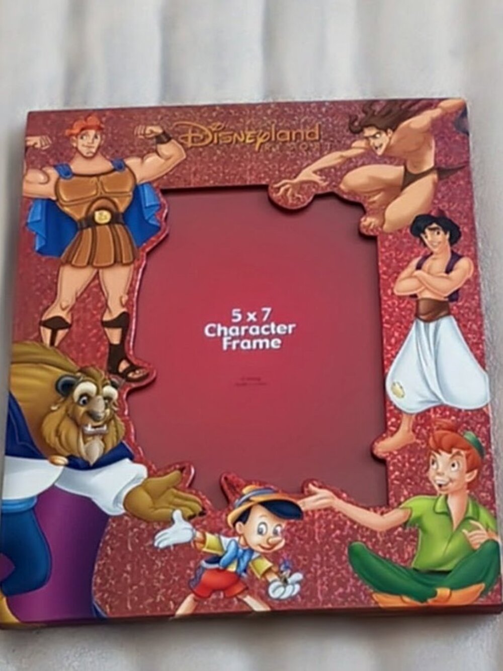 Disneyland Resort 5x7 Character Picture Frame Disney Heroes Tarzan Hercules Rare